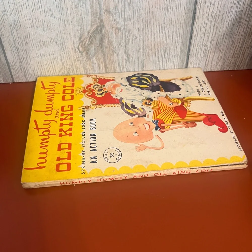 Vintage Humpty Dumpty and Old King Cole Pop-Up Action Book Carolyn Rath Artcraft